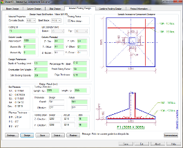 Isolated Footing Design screenshot